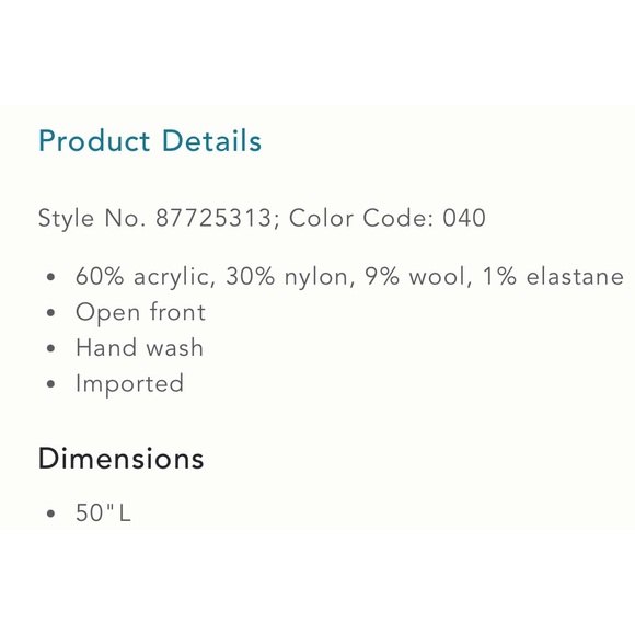 Anthropologie Cozy Ombre Stripe Duster Sweater NWT One Size Fits All - Picture 11 of 11